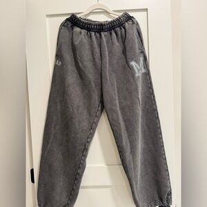 GAP Charcoal Sweatpants with Mickey Logo